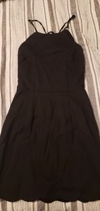 Black scalloped dress